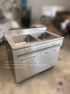 งานทั่วไป - ตู้อ่างซิงค์ 2 หลุม