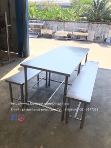 โต๊ะโรงอาหารสเตนเลส-1